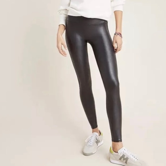 SPANX faux Leather Leggings women’s size L large - Picture 2 of 4